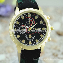 2015 Leather Strap Men Sports vogue Military watch